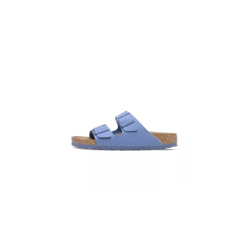 BIRKENSTOCK Damen Arizona Rivet Logo Sandale, vegan canvas elemental blue, 37 von BIRKENSTOCK