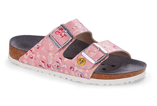 BIRKENSTOCK Damen Clogs Arizona ESD Birko-Flor - Flowers Field Rose - EU 36 von BIRKENSTOCK