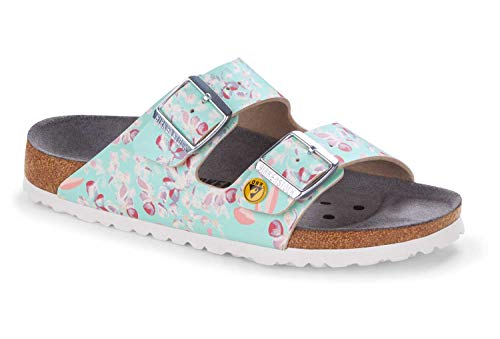 BIRKENSTOCK ESD-Sandale Arizona, Größe 42, Flower Field Mint, schmal 1021400-42 (Sandale Sommerschuh Damen Sommer) von BIRKENSTOCK