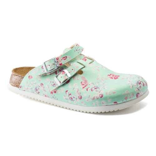 BIRKENSTOCK Damen Clogs Kay SL Birko-Flor schmal 36 EU Schmal Flower Mint von BIRKENSTOCK