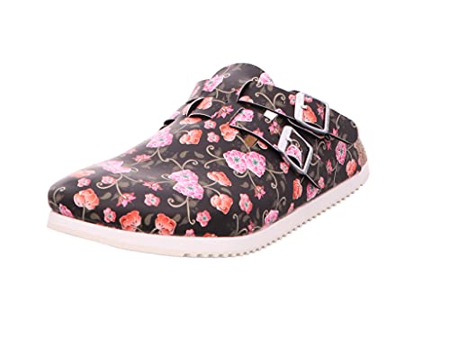 BIRKENSTOCK Damen Clogs Kay SL Birko-Flor schmal 37 EU Schmal schwarz von Birkenstock