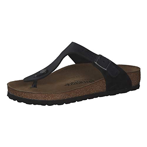 BIRKENSTOCK BirkenstockGizeh schwarz vetleer regular sandalen uni Größe 37 von BIRKENSTOCK