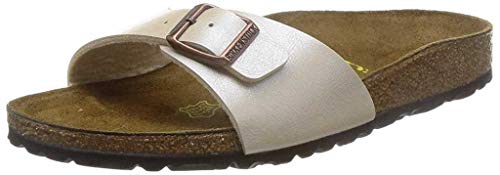 BIRKENSTOCK Damen Madrid Slides Sandalen Neutral 41 EU von BIRKENSTOCK