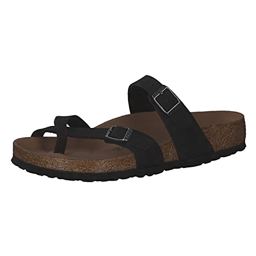 BIRKENSTOCK Mayari Womens Vegan Toe Loop Sandals 40 Schwarz von BIRKENSTOCK