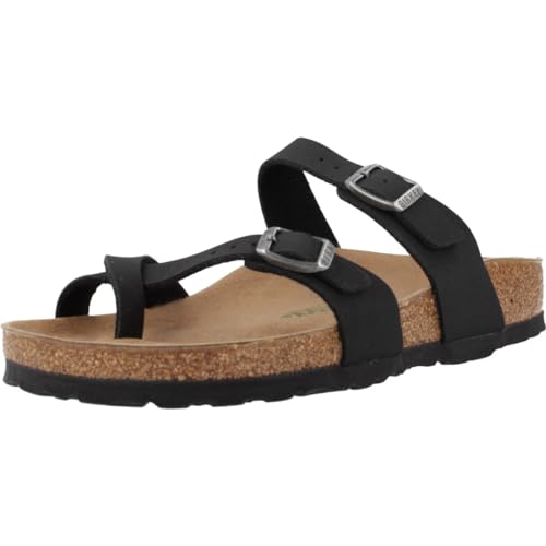 BIRKENSTOCK Damen Mayari Vegan Slides Sandalen Schwarz 36 EU von BIRKENSTOCK