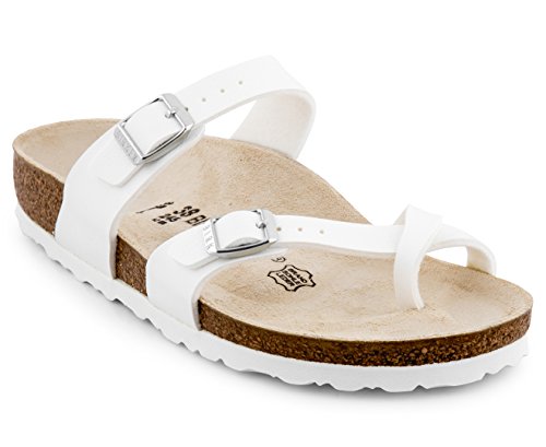 BIRKENSTOCK Damen Mayari Zehentrenner, Weiß, 39 EU von BIRKENSTOCK