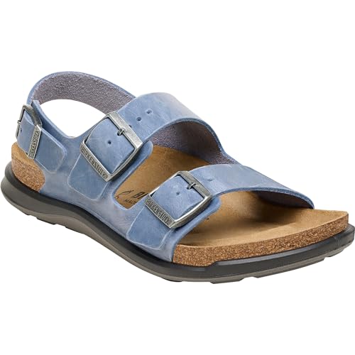 BIRKENSTOCK Damen Milano CT Sandale, elemental blue, 37 von BIRKENSTOCK