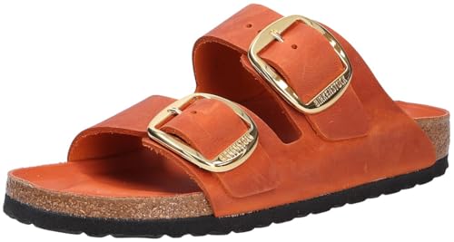 BIRKENSTOCK Pantoletten für Damen, orange Gr.35 von BIRKENSTOCK