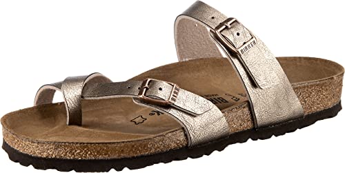 Birkenstock Damen Passe-pouces Mayari Birko-Flor Graceful Taupe Sandale, 37 EU Weit von BIRKENSTOCK