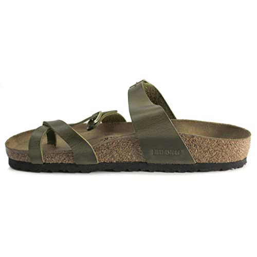 BIRKENSTOCK Damen-Slides, olivgrün, 10 Women/8 Men von BIRKENSTOCK