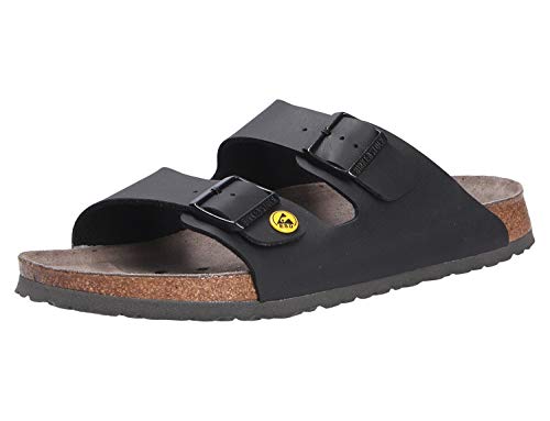 Birkenstock ESD-Sandale Arizona, Größe 38, schwarz, schmal 089428-38 (Alpro Arizona Birki Halbschuh Latsche Pantolette Sandale Sandalette Schlappe Schlappen Schluffen Schuh Schuhe Treter) von Birkenstock
