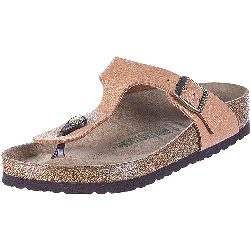 Birkenstock Damen Zehentrenner Gizeh Earthy pecan 42 von BIRKENSTOCK