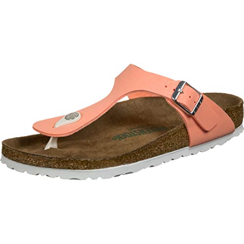 BIRKENSTOCK Gizeh Brushed Flamingo Veg, Birkibuc Rosa 35 von BIRKENSTOCK