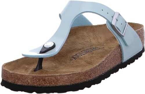 BIRKENSTOCK Gizeh Damen Zehentrenner in Grün, Größe 37 von BIRKENSTOCK