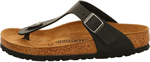 BIRKENSTOCK 845251 Gizeh FL - Damen Schuhe Pantoletten - Schwarz, Größe:45 EU von BIRKENSTOCK