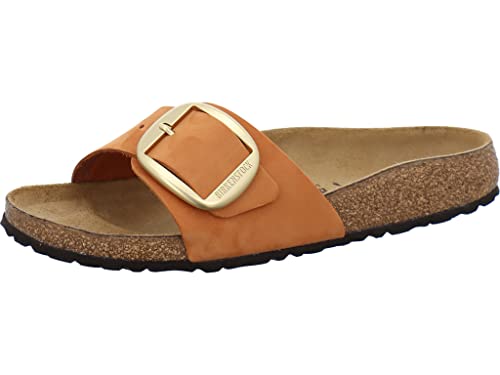 Birkenstock Madrid Nubuck Leather Big Buckle orange narrow sandalen Damen Größe 35 von BIRKENSTOCK