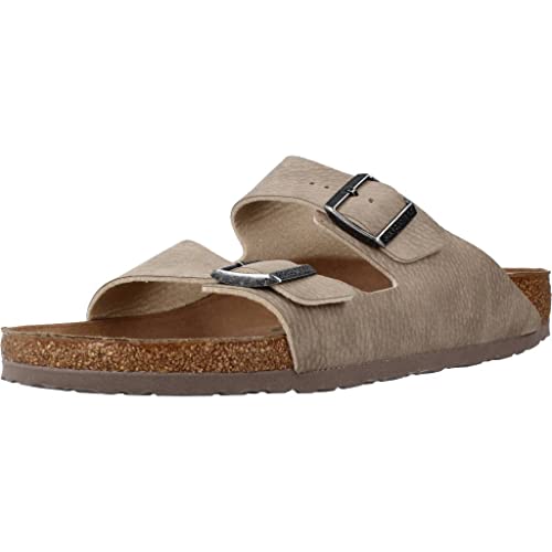 BIRKENSTOCK Herren Arizona Sandale Vegan Desert Dust Gray Taupe (Numeric_42) von BIRKENSTOCK