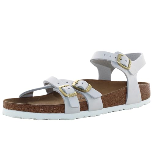 BIRKENSTOCK KUMBA 1029417 Antik-Weiss Weisse Damen Sandalen Schnallen Leder 37 von Birkenstock