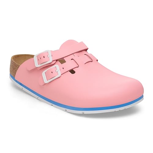 BIRKENSTOCK Kay Pro Leder Clogs - Hochwertige Unisex Freizeit- und Berufsschuhe für Medizin, Gastronomie und Service, Farbe: Coral Shell, Gr: 41 BIRKENSTOCK Kay Pro Leder Clogs - Hochwertige Unisex Freizeit- und Berufsschuhe für Medizin, Gastronomie und Service, Farbe: Coral Shell, Gr: 41 von BIRKENSTOCK