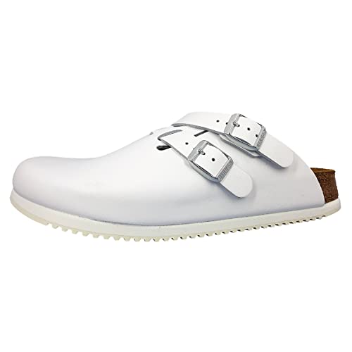 BIRKENSTOCK Superlauf Herren Clogs Kay SL Weiß - NORMALES Fußbett 46 von Birkenstock