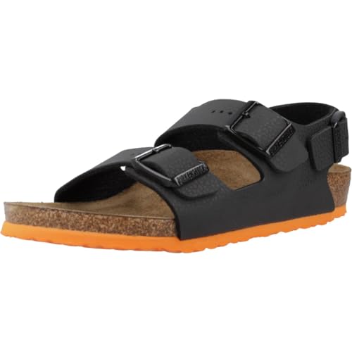 BIRKENSTOCK Kinder Milano BF Sandale, desert soil black, 31 von BIRKENSTOCK