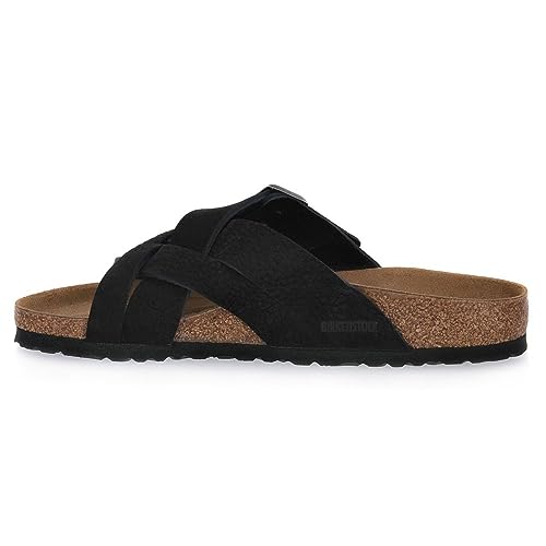 BIRKENSTOCK Lugano Desert Buck Black, Nubuck Leather Nero 43 von BIRKENSTOCK