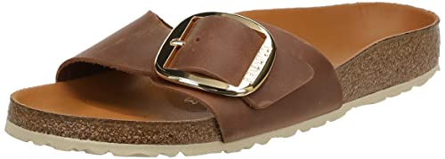 BIRKENSTOCK Madrid Big Buckle Cognac HEX Fettleder 41 EU von BIRKENSTOCK