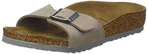 Birkenstock Mädchen Madrid Pantoletten, Beige (Desert Soil Taupe/Ls Grey) von BIRKENSTOCK