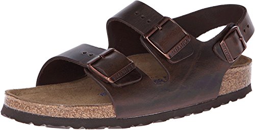 BIRKENSTOCK Milano BF, Damen,Herren,Unisex,Sandalen, Birco-Flor Sandalen,Braun (DUNKELBRAUN), EU 46 von BIRKENSTOCK