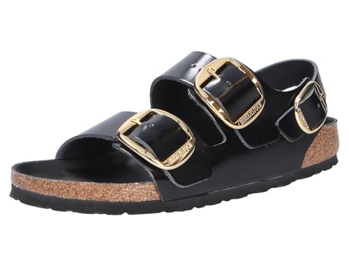BIRKENSTOCK Milano Big Buckle Natural Schwarz 37 von Birkenstock