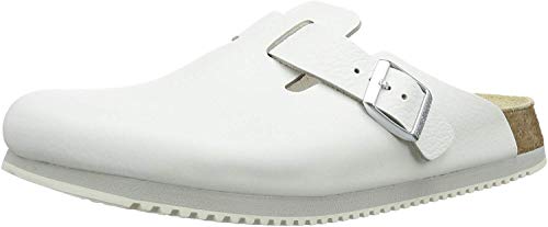 BIRKENSTOCK Original Boston Cuero Normal, White, 060134 38,0 von BIRKENSTOCK