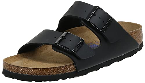 Birkenstock Original Arizona 051193 Estrichleder (für schmalen Fuß), Black, 051193, Schwarz, 38 EU von BIRKENSTOCK