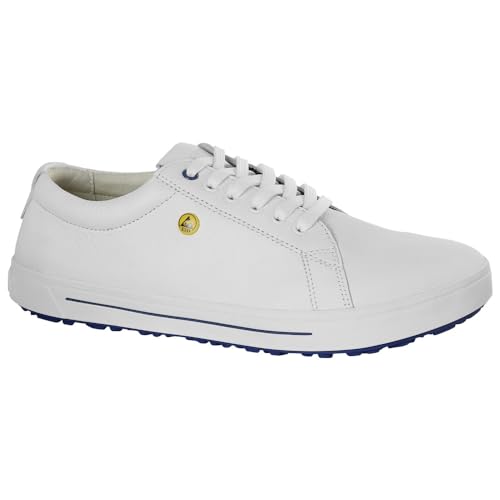 BIRKENSTOCK QO 500 NL Sicherheitsschuh aus Naturleder mit auswechselbarem Fußbett - Weiß - Gr. 38 von BIRKENSTOCK