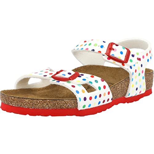 BIRKENSTOCK Rio Kids MF Mädchen,Kinder,Sandalen,Synthetik,formbeständig,strapazierfähig,hautfreundlich,White,30 EU von BIRKENSTOCK