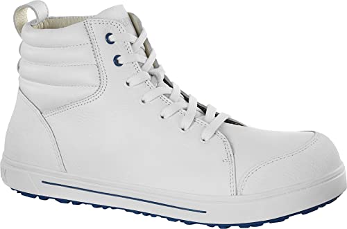 BIRKENSTOCK Sicherheitsschnürschuh Knöchelhoch Boots S3 Weiss QS 700 Obermaterial Leder Stahlkappe 1011236 Größe 41 von BIRKENSTOCK