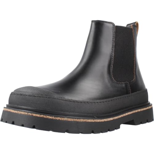 BIRKENSTOCK Stiefelette Prescott Slip ON, Glattleder, Schwarz, Damen EU 39 von BIRKENSTOCK