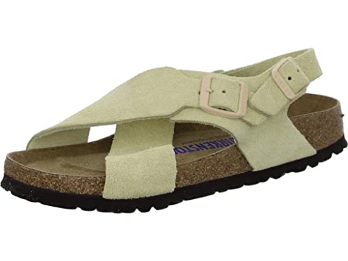 BIRKENSTOCK Tulum SFB Almond, Suede Leather Beige 35 von BIRKENSTOCK