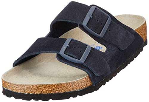 BIRKENSTOCK Unisex Arizona BS Suede Leather Midnight Sandalen 38 EU von BIRKENSTOCK