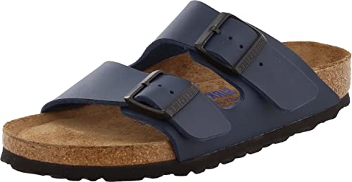 BIRKENSTOCK Unisex Arizona Birko-flor Softfootbed slides, Blue 051063, 40 EU von BIRKENSTOCK