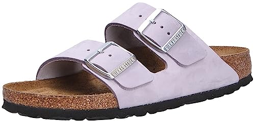 BIRKENSTOCK Unisex Arizona SFB Purple Fog, Nubuck Leather FLIP Flops, Violett, 40 EU von BIRKENSTOCK