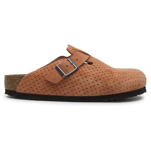 BIRKENSTOCK Unisex Boston BS Suede Embossed Emboss Dots Burnt Orange Sandalen 38 EU BIRKENSTOCK Unisex Boston BS Suede Embossed Emboss Dots Burnt Orange Sandalen 38 EU von BIRKENSTOCK