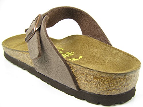 BIRKENSTOCK Unisex-Erwachsene Gizeh Birko-Flor Sandalen, 35 EU Schmal, Braun Mocca von BIRKENSTOCK