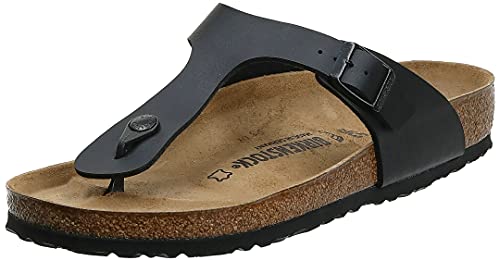 BIRKENSTOCK Gizeh, Damen Pantolette, schwarz(schwarz), Gr. 44 von BIRKENSTOCK