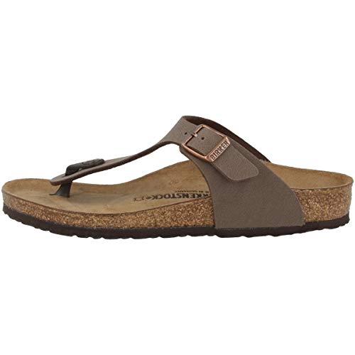 Birkenstock Unisex-Kinder Gizeh Sandalen, Braun (Mocha) von BIRKENSTOCK