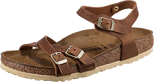 BIRKENSTOCK Unisex Kumba Cognac, Waxy Leather Sandal, 40 EU von Birkenstock