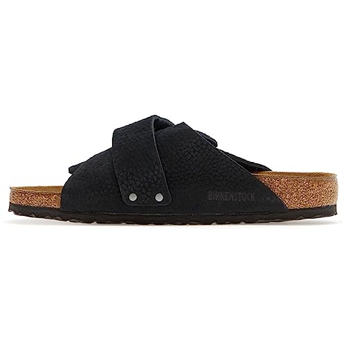 BIRKENSTOCK Unisex Kyoto Nubuck Leather Desert Buck Black Sandalen 43 EU von BIRKENSTOCK