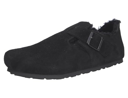 BIRKENSTOCK Unisex London Shearling Suede Shearling Black Schuhe 41 EU von BIRKENSTOCK