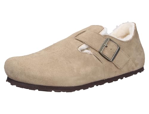 BIRKENSTOCK Unisex London Shearling Suede Taupe Schuhe 43 EU von BIRKENSTOCK