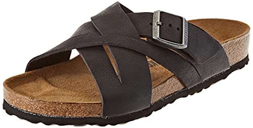 Birkenstock Unisex Lugano Sandale, Camberra Old Black 1017465, 43 EU von BIRKENSTOCK