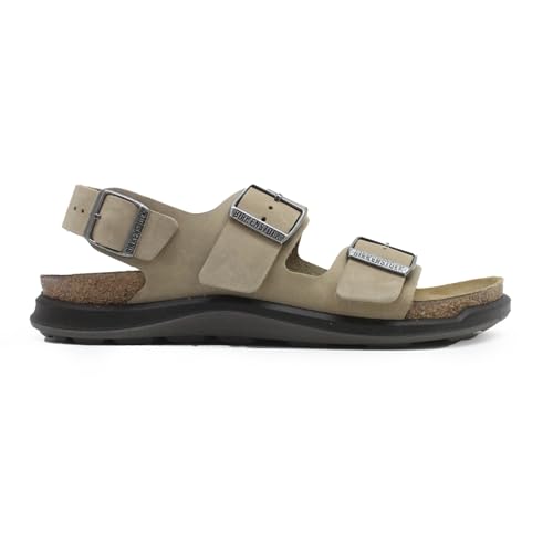BIRKENSTOCK Unisex Milano CT W Waxy Leather Tobacco Brown Sandalen 39 EU von BIRKENSTOCK